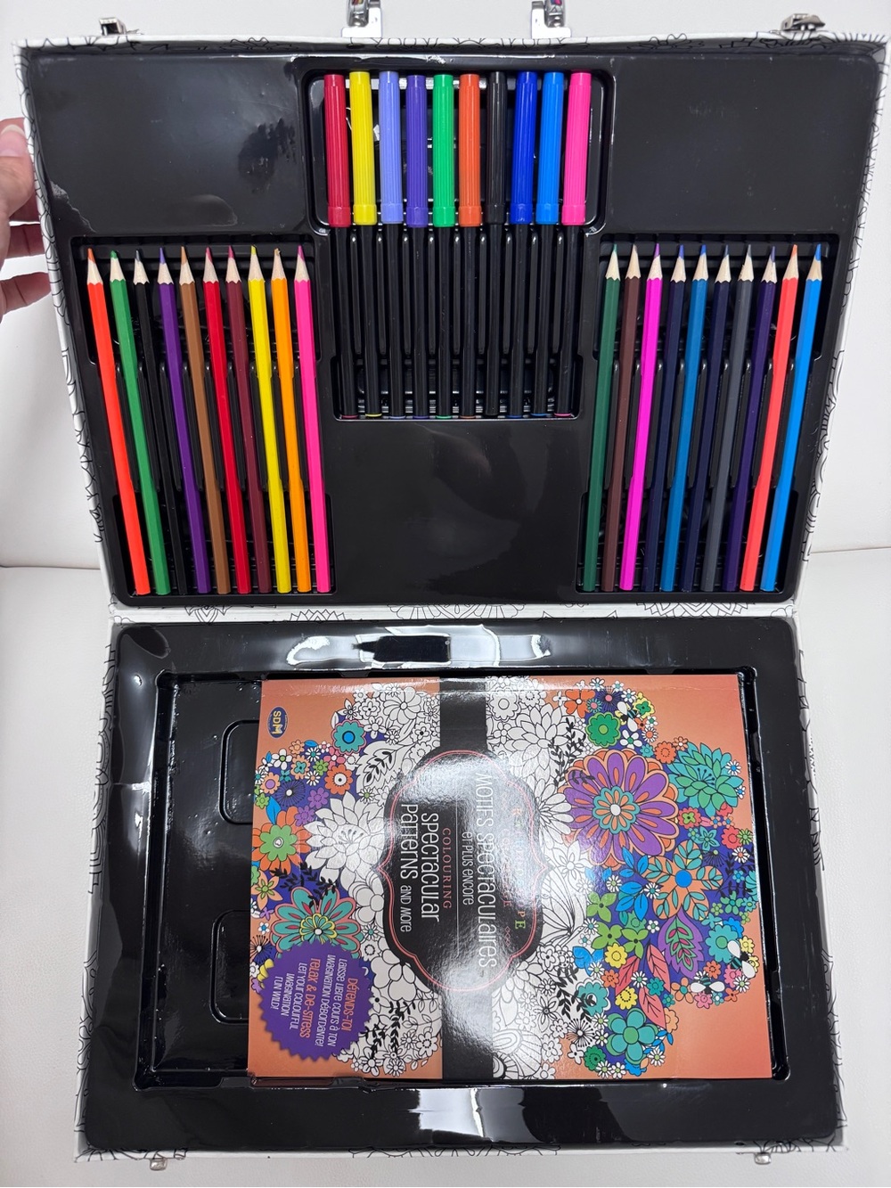 Coloring book and color pencil & Marker